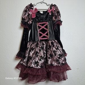 Spirit Pink and Black Kids Costume Dress